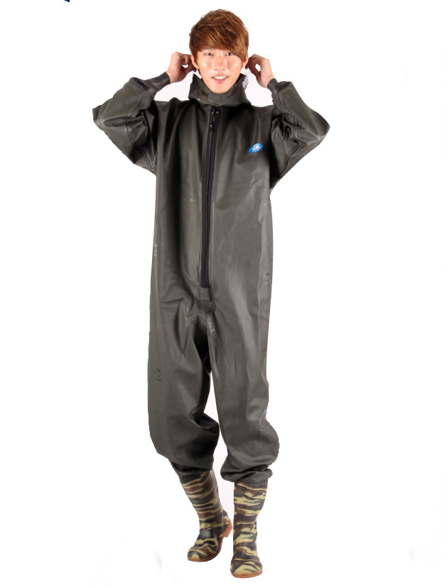 Outdoor Hunting Overalls - 남녀공용 방수 웨이더 슈트, 카키 위장