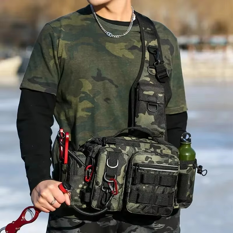 Outdoor Hunting Bag - 야외 전술 캠핑 등산 허리 슬링백