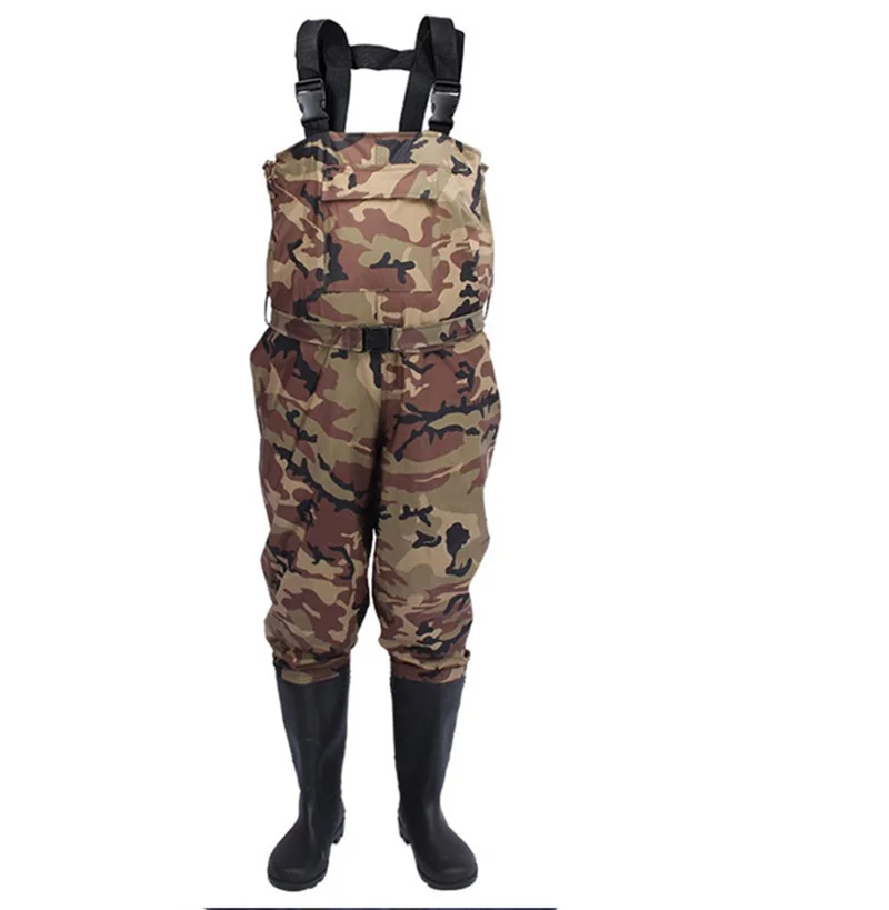 Outdoor Hunting Overalls - 위장 낚시 웨이딩 팬츠, 야외 방수