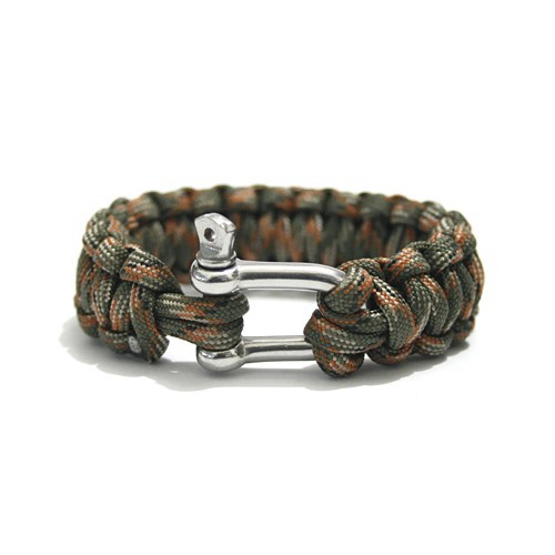 Paracord Survival Bracelet - Paracord 생존 팔찌 합금 U 자형