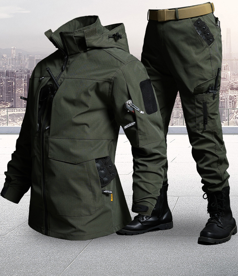 봄 가을 남성용 전술 작업복 세트 내마모성 방수 작업복 - Outdoor Hunting Overalls 리뷰 및 가격