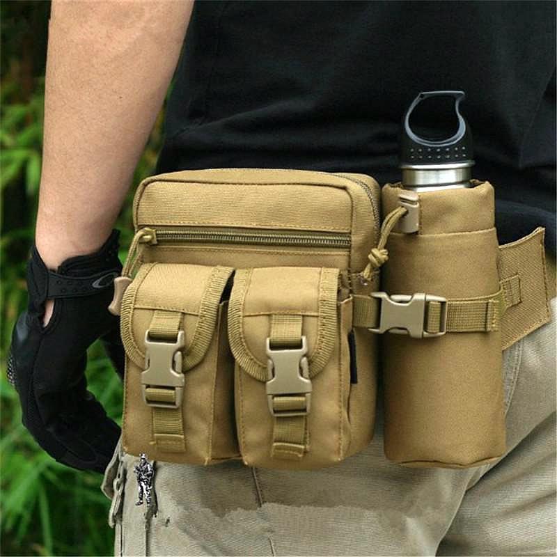 1Pc 전술 남성 허리 팩 나일론 하이킹 물병 전화 파 - Outdoor Hunting Bag 리뷰 및 가격
