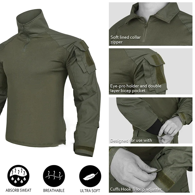 야외 전술복, 위장 훈련복, 사냥 훈련 상의, 작업복  - Outdoor Hunting Overalls 리뷰 및 가격