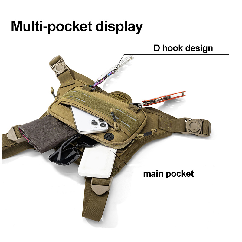 전술용 앞가슴 가방 조끼 캠핑 사냥 숄더백 남성 낚시  - Outdoor Hunting Bag 리뷰 및 가격
