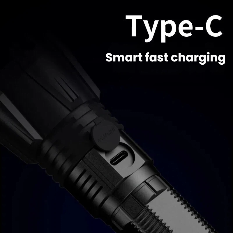 고출력 P90 LED 손전등 TYPE-C 충전식 줌 스 - Hunting Outdoor 리뷰 및 가격
