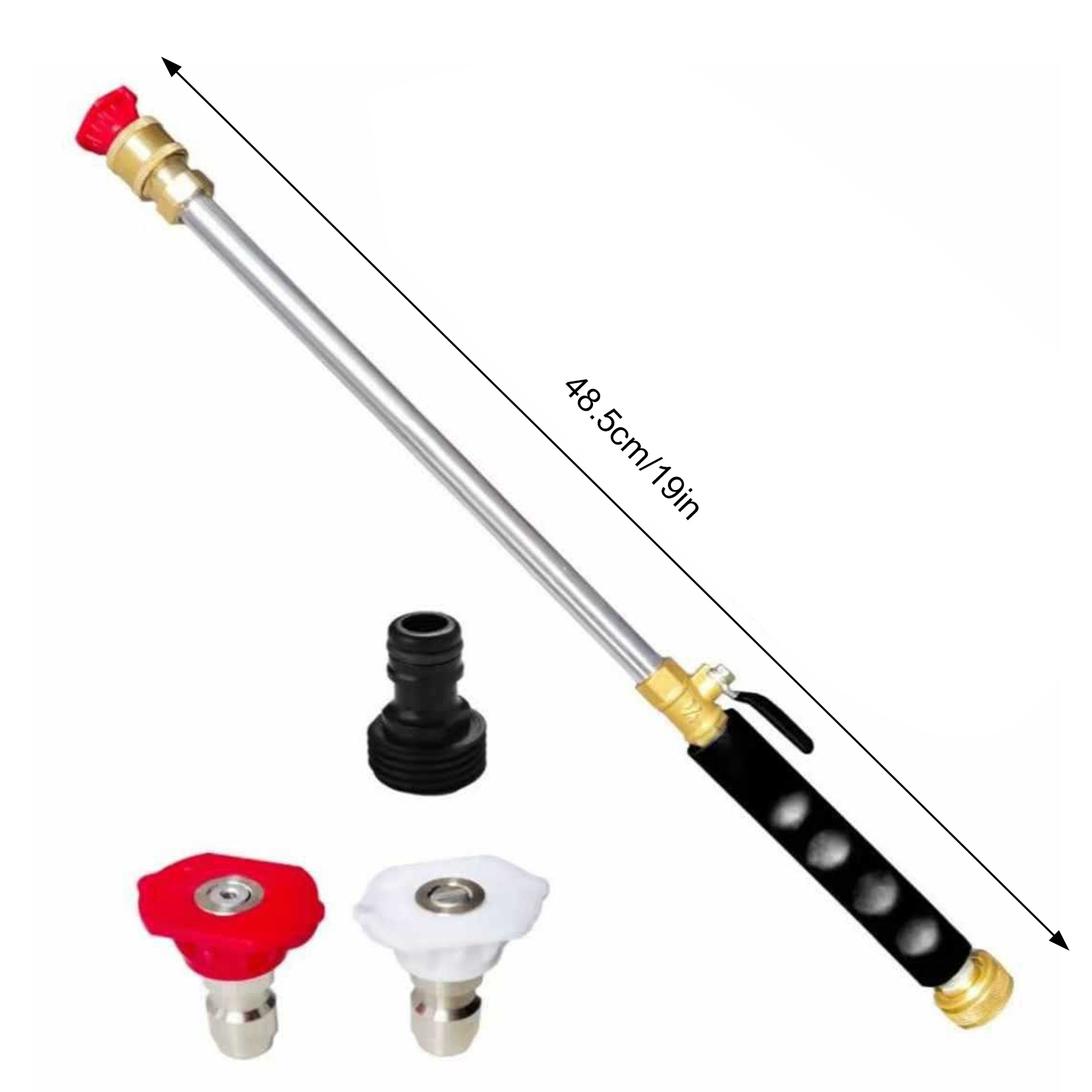 고압 물총(2개 노즐, 긴 막대 포함) 정원 관개 및  - Gun Cleaning Rod 리뷰 및 가격