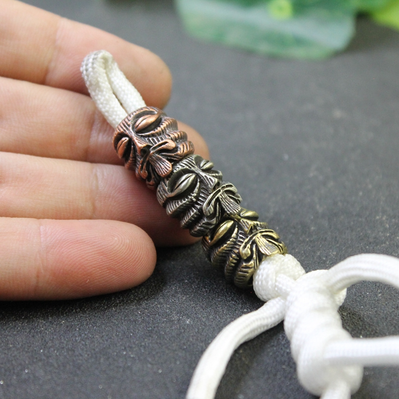마야 토템 명상가 황동 EDC 아웃도어 파라코드 비즈  - Paracord Survival Bracelet 리뷰 및 가격