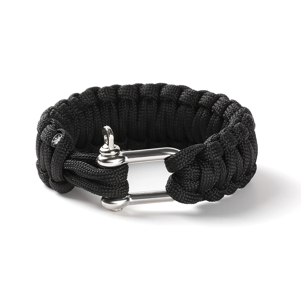 Paracord 생존 팔찌 합금 U 자형 버클 4mm  - Paracord Survival Bracelet 리뷰 및 가격