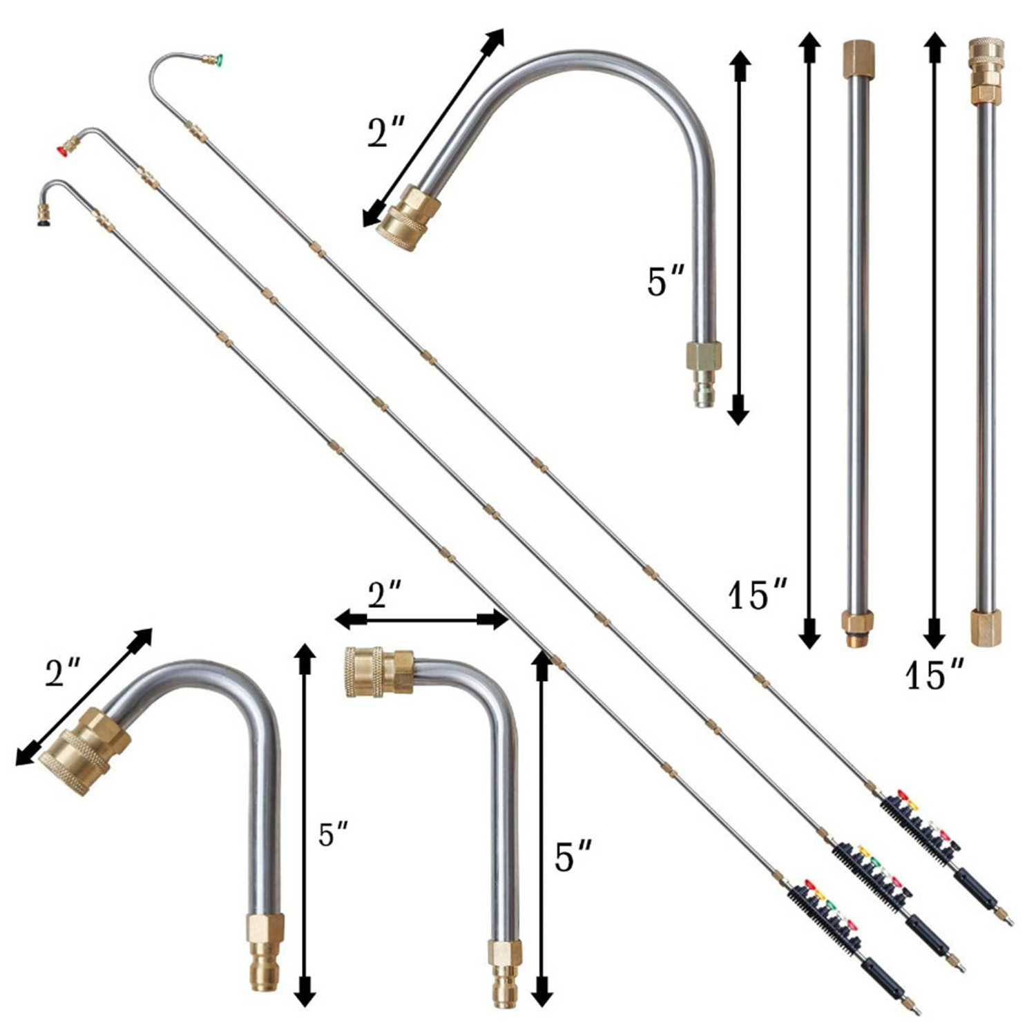10/8개 압력 세척기 연장봉 랜스 세트 4000PSI - Gun Cleaning Rod 리뷰 및 가격