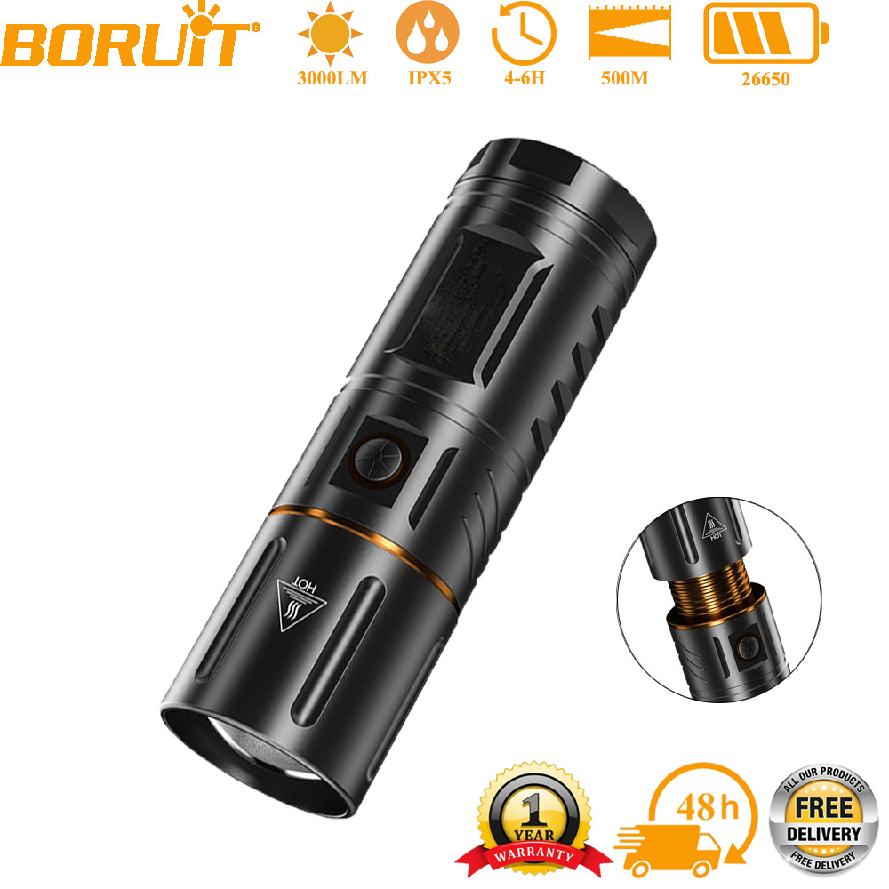 BORUiT 울트라 브라이트 3000LM LED 손전등 - Outdoor Hunting And Fishing 리뷰 및 가격